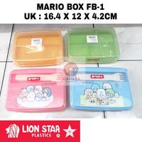 Gambar Mario Box FB-1 Lion Star Kotak Makan Plastik Lunch Box 2Sekat Murah dari Cahaya Houseware undefined 2 Tokopedia