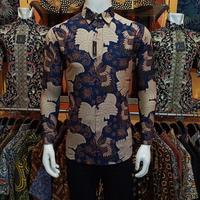 Gambar Kemeja Batik Slimfit - borobudur nafi, L dari Waroeng Pertelon undefined 4 Tokopedia