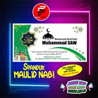 Gambar SPANDUK BANNER MAULID NABI UKURAN 2 X 1 M dari Faishal Printing undefined 1 Tokopedia