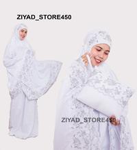 Gambar Mukena Siti Khadijah Putih Polos Jumbo - Putih dari Ziyad Store450 undefined 5 Tokopedia