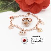 Gambar Perhiasan Titanium Set Wanita Asli Anti Karat STG39 dari XupingSurabaya undefined 1 Tokopedia