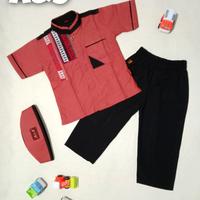 Gambar Setelan baju Koko motif anak by A&J - Abu-abu, L dari Lulu collection2 undefined 5 Tokopedia