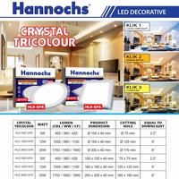 Gambar Hannochs Downlight LED Decorative HLD 2002 GFS - 20 Watt - Tricolour dari Electric's Store undefined 3 Tokopedia