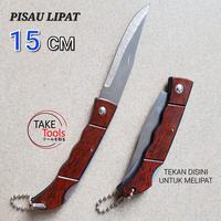 Gambar pisau  lipat Motif Kayu 15 CM K2018 dari TAKE TOOLS undefined 1 Tokopedia