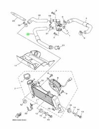 Gambar BK6-E2482-00 SELANG RADIATOR R15 VVA V3 MT15 XSR VIXION R 155 ORI dari J.Y PARTS SHOP undefined 2 Tokopedia