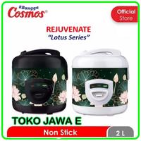 Gambar RICE COOKER COSMOS CRJ-8228B 3 Fungsi isi 2 Liter - Lotus Series - HITAM HIJAU dari TOKO JAWA ELECTRIK undefined 1 Tokopedia