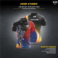 Gambar JERSEY OLAHRAGA PINGPONG BERKERAH - Putih, L dari UHD STORE undefined 4 Tokopedia