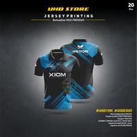 Gambar Baju Kaos Jersey Olahraga Pingpong Berkerah - Biru Muda, XL dari UHD STORE undefined 4 Tokopedia