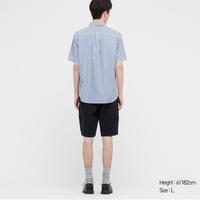 Gambar UNIQLO Kemeja Broadcloth Extra Fine Cotton Garis Original Store - Biru, L dari DroidOne undefined 2 Tokopedia