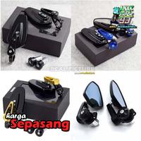 Gambar Spion Jalu Stang Setang Mirror Model Oval Rizoma Universal Motor - Hitam dari AMS variasi_NEW undefined 2 Tokopedia