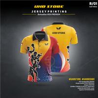 Gambar JERSEY OLAHRAGA PINGPONG BERKERAH - Putih, L dari UHD STORE undefined 1 Tokopedia