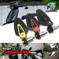 Gambar Spion Jalu Stang Setang Mirror Model Oval Rizoma Universal Motor - Hitam dari AMS variasi_NEW undefined 1 Tokopedia