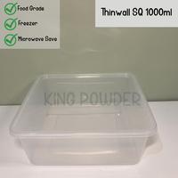 Gambar Thinwall SQUARE 1000 ML | Tempat Makan Plastik Kotak 1000ml dari King Powder ID undefined 3 Tokopedia