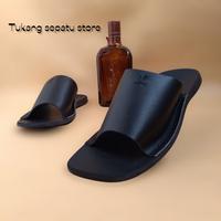 Gambar sandal kokop pria kulit sapi bandung cibaduyut - Cokelat, 40 dari tukang sepatu store undefined 4 Tokopedia