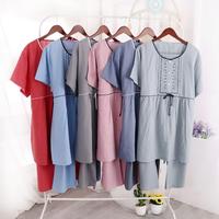 Gambar SETELAN IBU HAMIL DAN MENYUSUI JUMBO , SET BUMIL DAN BUSUI JUMBO - all size, BIRU JEANS dari Elnio-koko undefined 5 Tokopedia