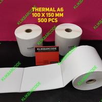 Gambar Stiker label Resi Thermal 100x150 mm / 100 x 150 mm / 100x150mm 500pcs dari KLIKBARCODE undefined 3 Tokopedia