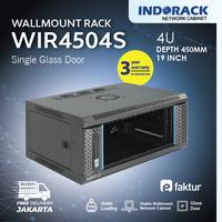 Gambar WIR4504S - 4U Wallmount Rack Depth 450mm Single Door 19" - INDORACK dari NUSA RACKINDO undefined 1 Tokopedia