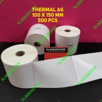 Gambar Stiker label Resi Thermal 100x150 mm / 100 x 150 mm / 100x150mm 500pcs dari KLIKBARCODE undefined 4 Tokopedia