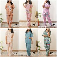 Gambar SIZE M, L- GROSIR BAJU TIDUR / DASTER / / PIYAMA |KATUN JEPANG ORI dari Bluesky Piyama undefined 3 Tokopedia