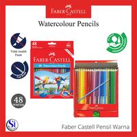 Gambar Pensil Warna Faber Castell/Watercolour Pencils 48 warna Panjang dari SI Stationery undefined 3 Tokopedia