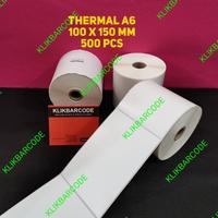 Gambar Stiker label Resi Thermal 100x150 mm / 100 x 150 mm / 100x150mm 500pcs dari KLIKBARCODE undefined 1 Tokopedia