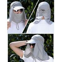 Gambar Topi Outdoor Pancing Hiking Anti UV Matahari Fishing Hat FLYMALL MH011 - Black dari Ngapakers Gallery undefined 3 Tokopedia