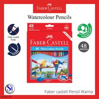Gambar Pensil Warna Faber Castell/Watercolour Pencils 48 warna Panjang dari SI Stationery undefined 1 Tokopedia