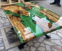 Gambar MEJA MAKAN RESIN/ MEJA TREMBESI RESIN/ MEJA RESIN KAYU/ MEJA RESIN dari Kirana Furniture Jepara undefined 1 Tokopedia