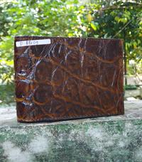 Gambar Dompet Kulit Buaya Pendek Asli 08-09 - Cokelat dari Ulvah Store undefined 2 Tokopedia