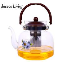 Gambar Teko Kaca TahanPanas/MakerTeko Teh Dengan Saringan/GLASS TEAPOT 2600ML - Kardus dari Jessco Living undefined 4 Tokopedia