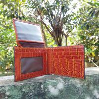 Gambar Dompet Kulit Buaya Pendek Asli 08-09 - Cokelat dari Ulvah Store undefined 3 Tokopedia