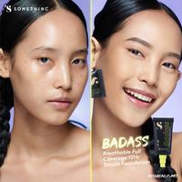 Gambar SOMETHINC BADASS Breathable Full Coverage 12HR Serum Foundation - Perle dari Cosmeticare undefined 3 Tokopedia