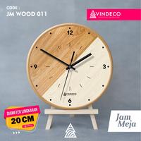 Gambar JM20 / JAM DUDUK / JAM MEJA / JAM LUCU / KADO ULTAH / WOOD SERIES B - WOOD 011, MESIN SILENT dari VINDECO undefined 1 Tokopedia