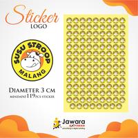 Gambar CETAK CUSTOM STICKER LOGO DIAMETER 3 CM MURAH MERIAH MALANG dari Jawara Express Printing undefined 1 Tokopedia