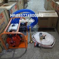 Gambar Pompa air alkon pemadam kebakaran HONDA GX200 komplit selang nozzel dari Anugrah teknik modern new undefined 2 Tokopedia