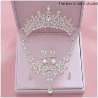 Gambar mahkota pengantin-Shiny crown- jewelry set anting kalung-mahkota tiara dari Stella crowns undefined 1 Tokopedia