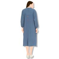 Gambar Tunik Gamis Midi Kekinian Trendy Modis Kombinasi Baju Atasan - Hitam dari mlenus undefined 5 Tokopedia