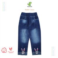 Gambar Wakakids Celana Jeans Panjang Anak Perempuan Motif Rabbit 002 - 1 dari Wakakids undefined 1 Tokopedia