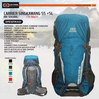 Gambar TAS CARRIER SINGKAWANG COTREK 55L+5L dari Mountcamp Store undefined 1 Tokopedia
