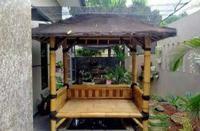 Gambar Saung Gazebo Bambu Siap Rakit | Hiasan Taman dari Daffi Landscape undefined 2 Tokopedia