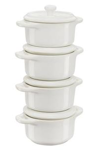 Gambar STAUB MINI Cocote Stoneware 10 CM Set 4 - White Truffel dari DankeDear undefined 4 Tokopedia