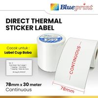 Gambar Direct Thermal Sticker Label Continuous BLUEPRINT 78x30 dari PojokITcom Pusat IT Comp undefined 1 Tokopedia