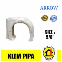 Gambar Klem Pipa Listrik 5/8" plastik - ARROW dari TIMUR INDAH HARDWARE undefined 1 Tokopedia