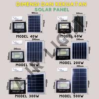 Gambar PROMO 100 Watt LAMPU SOROT SOLAR CELL LED LAMPU TAMAN TENAGA SURYA - Putih dari AJR LIGHT undefined 4 Tokopedia