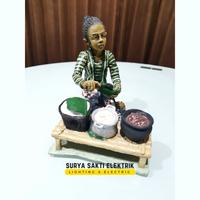 Gambar PATUNG DEKORASI IBU JUAL BUBUR MADURA JAWA BERKUALITAS ASLI dari SS.LAMPU.DEKOR undefined 1 Tokopedia