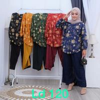 Gambar Baju Wanita Setelan Celana Kulot One Set Jumbo Rayon Pajamas Kekinian - Gambar 4 dari keivien shop undefined 4 Tokopedia