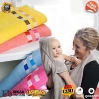 Gambar Handuk Mandi Besar Tebal 140 x 70 cm Bath Towel Bahan Halus Lembut - Biru dari Lucky Luke Merchant undefined 1 Tokopedia