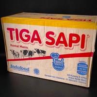 Gambar Susu Krimer Kental Manis Cap Tiga Sapi 500 Gram- 1 Dus isi 48 kaleng dari Javalovelly1 undefined 1 Tokopedia