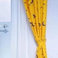 Gambar Gorden katun seris model smokring/Gorden jendela minimalis/tirai - kuning star, L100xT170cm dari MEKAR GORDEN undefined 2 Tokopedia