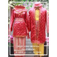 Gambar pakaian adat palembang perempuan dewasa size M,L,XL.XXL/setelan baju - Palembang pria, L dari yn89shop undefined 3 Tokopedia